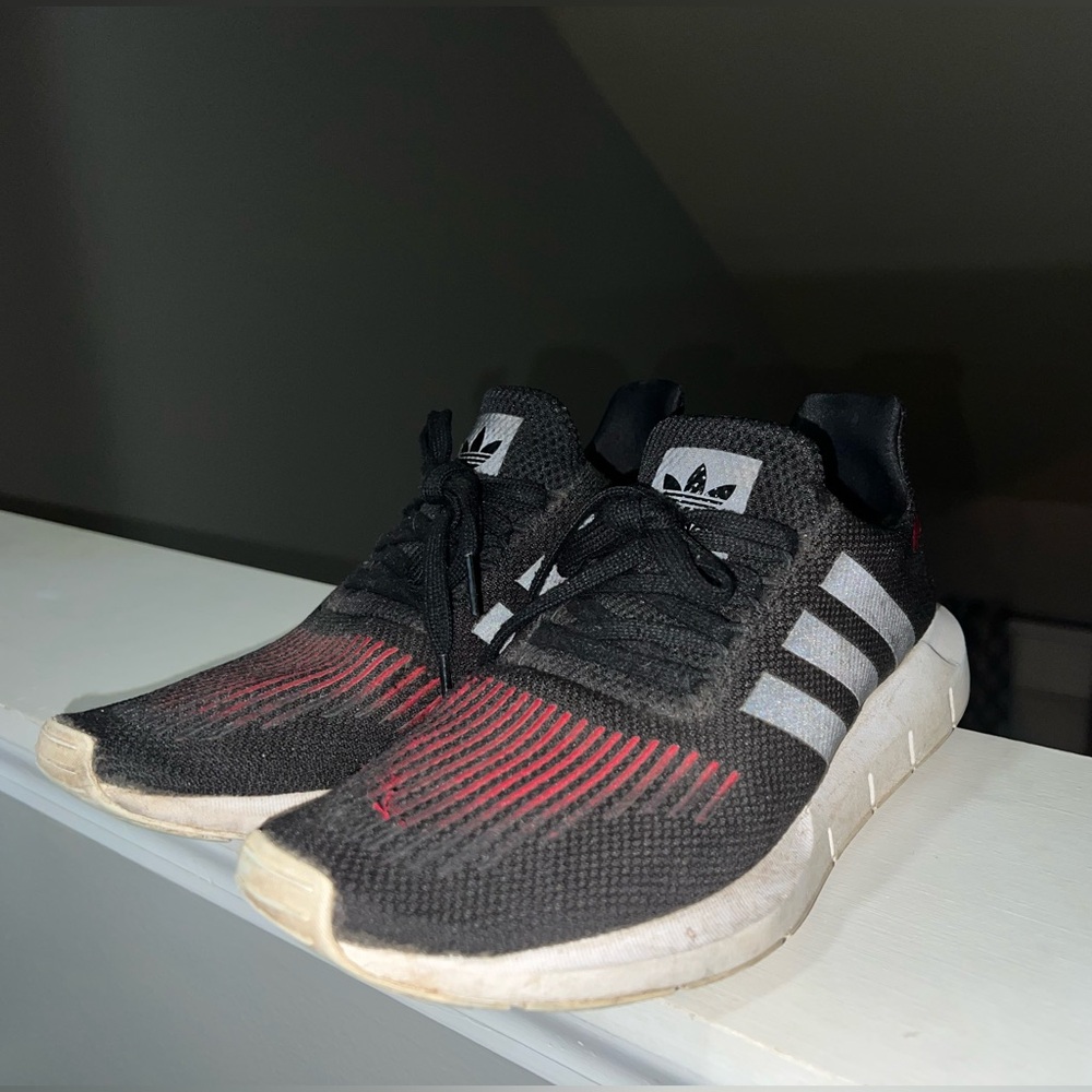 adidas red and black shoes